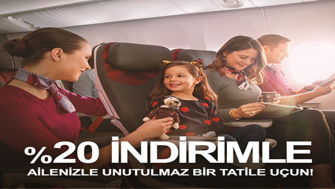 Yurt içi uçuşlarda aile indirimi!