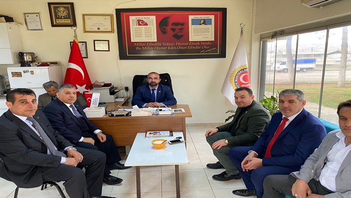 GELECEK PARTİSİ NİZİP İLÇE BAŞKANLIĞINDAN MUHTARLAR DERNEĞİ BAŞKANI ŞEKERCİ `YE ZİYARET