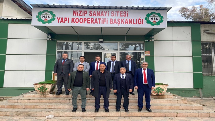 GELECEK PARTİSİ NİZİP İLÇE BAŞKANLIĞINDAN NİZİP SANAYİ SİTESİ BAŞKANI KÖK`E ZİYARET