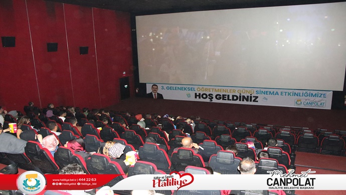 HALİLİYE BELEDİYESİNDEN ÖĞRETMENLERE SİNEMA ETKİNLİĞİ